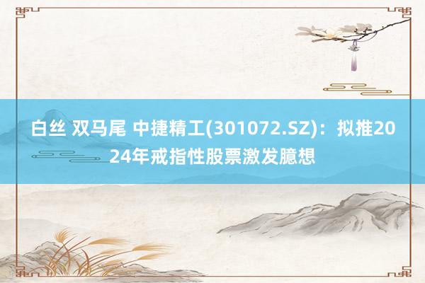 白丝 双马尾 中捷精工(301072.SZ)：拟推2024年戒指性股票激发臆想