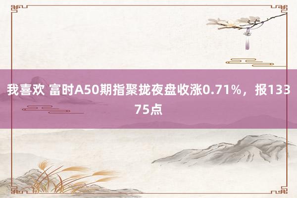 我喜欢 富时A50期指聚拢夜盘收涨0.71%，报13375点