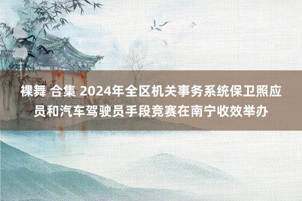 裸舞 合集 2024年全区机关事务系统保卫照应员和汽车驾驶员手段竞赛在南宁收效举办