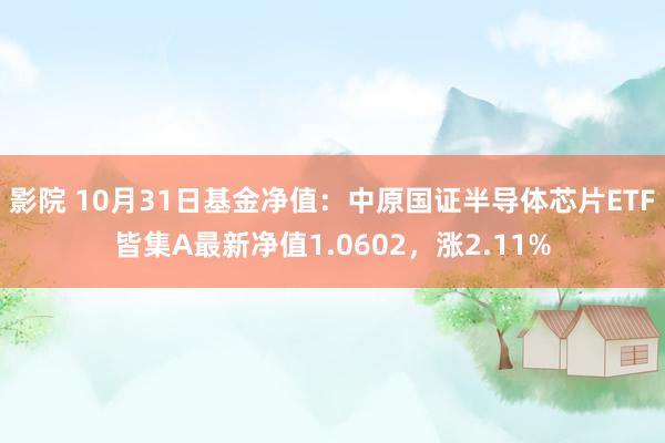 影院 10月31日基金净值：中原国证半导体芯片ETF皆集A最新净值1.0602，涨2.11%